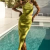 cut-out side slit dress to wear to a summer wedding