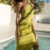 cut-out side slit dress to wear to a summer wedding