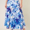 Floral flauncy midi skirt