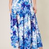Floral flauncy midi skirt