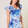 ruffle shoulder crop top canada
