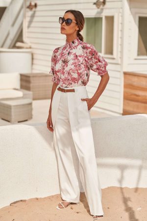 wide leg wrap leg belted dress pants canada