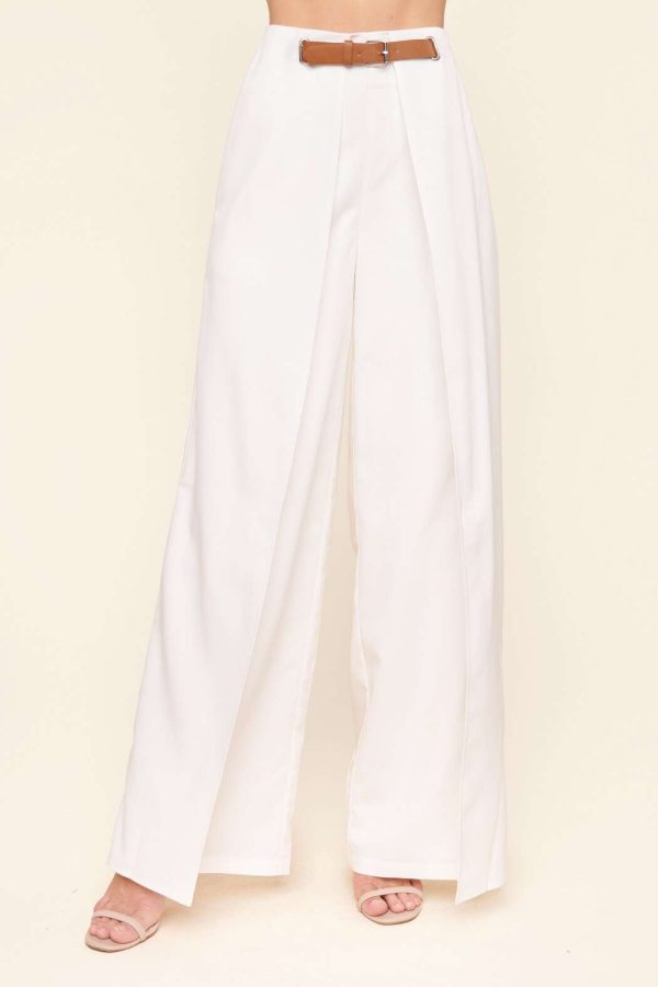 wide leg wrap leg belted dress pants canada