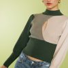 front slit sweater