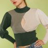 front slit sweater