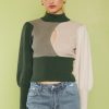 front slit sweater