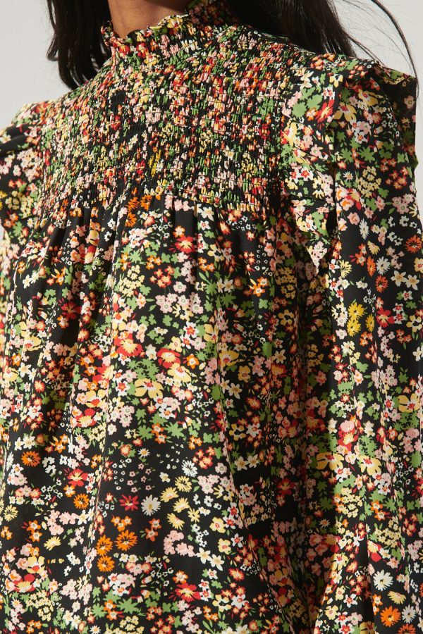long sleeve floral top