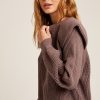 lavender layered shoulders oversized pullover sweater