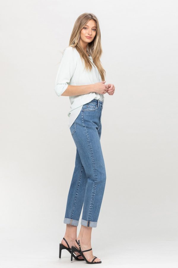 mom fit ankle jeans