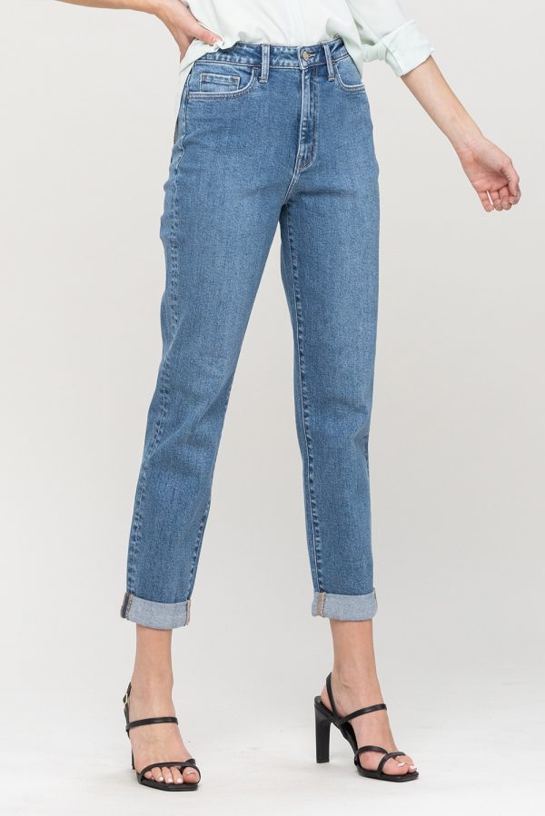 mom fit ankle jeans