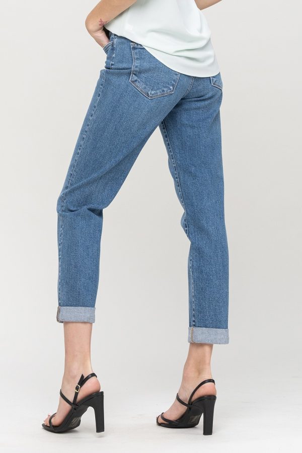 mom fit ankle jeans