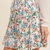 floral mini skirt