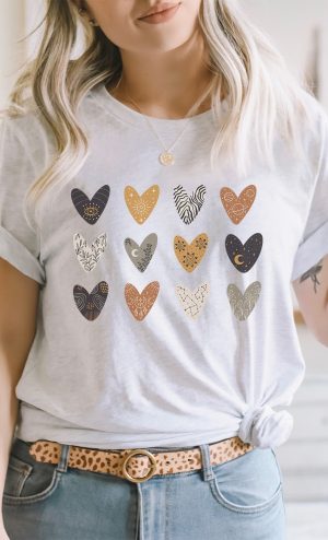 abstract graphic tee shirt