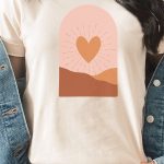 abstract graphic tee shirt