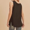 black gauze tank top