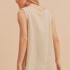 oatmeal sleeveless tank top