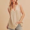oatmeal sleeveless tank top