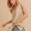 oatmeal sleeveless tank top