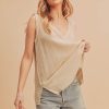 oatmeal sleeveless tank top