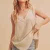 oatmeal sleeveless tank top