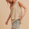 oatmeal sleeveless tank top