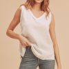white gauze tank top