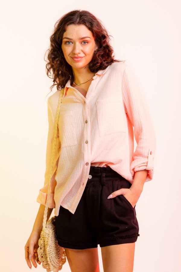 Long sleeve cotton shirt