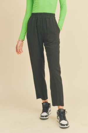 BLACK LINEN PANTS