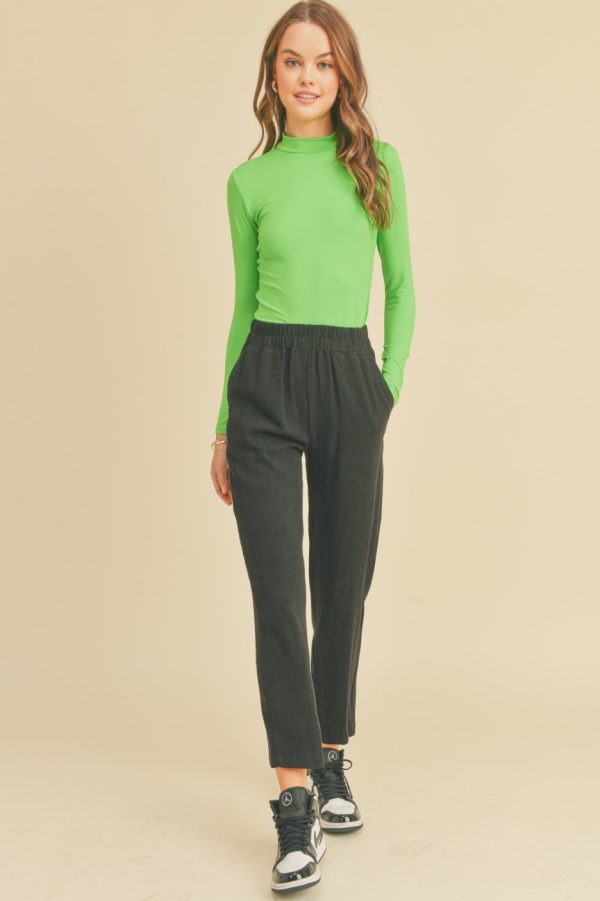 BLACK LINEN PANTS