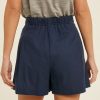 navy linen shorts