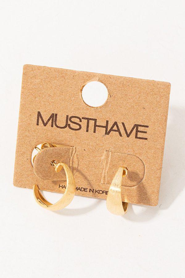 gold mini hoop earrings