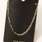 Gold Dipped Oval Chain Link Necklace