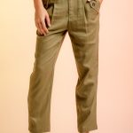 olive linen pants