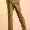 olive linen pants