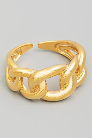 Adjustable Chain Link Fashion Ring