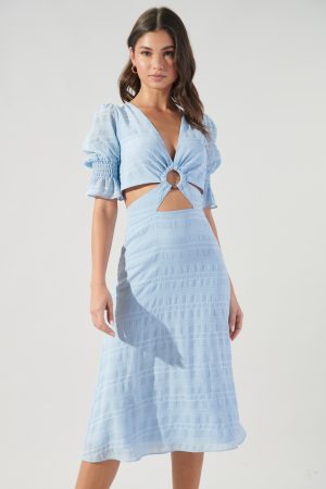CUT OUT MIDI DRESS