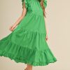 tiered summer midi dress