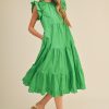 tiered summer midi dress