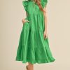 tiered summer midi dress