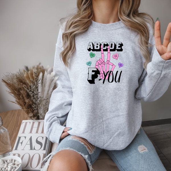 Valentine's Spring graphic crewneck sweatshirt