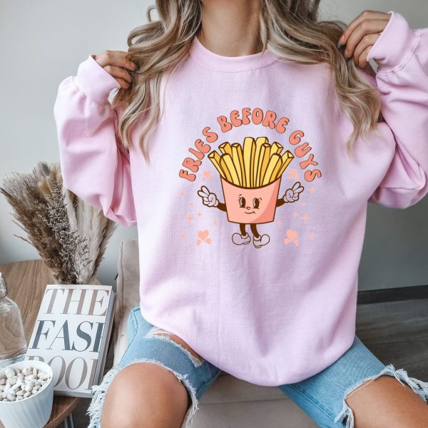 Valentine's Spring graphic crewneck sweatshirt