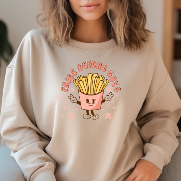 Valentine's Spring graphic crewneck sweatshirt