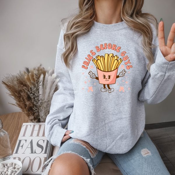 Valentine's Spring graphic crewneck sweatshirt