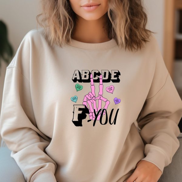 Valentine's Spring graphic crewneck sweatshirt