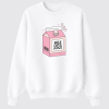 white self love juice crewneck