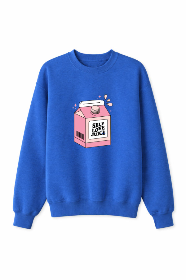 Royal blue self love juice crewneck Gildan Comfort colors Vanouver