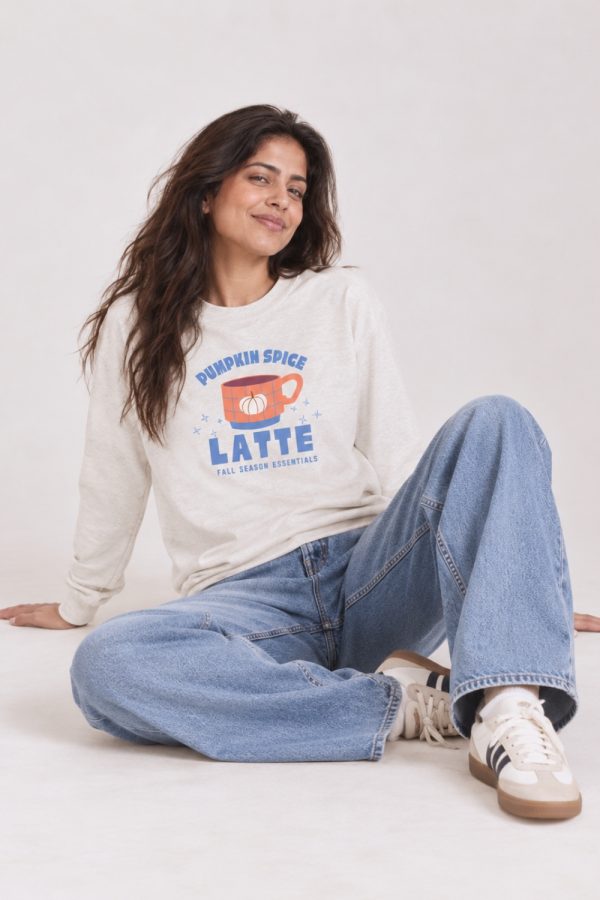 Fall Autumn Pumpkin Spice Latte long sleeve tee