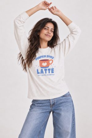 Fall Autumn Pumpkin Spice Latte long sleeve tee