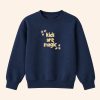 kids are magic navy and butter yellow sweatshirt