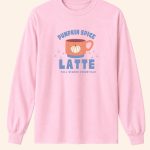 Fall Autumn Pumpkin Spice Latte long sleeve tee